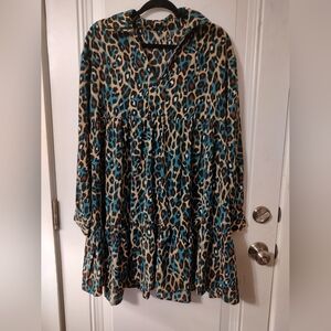SHEIN Multicolor Animal Print Mini Dress